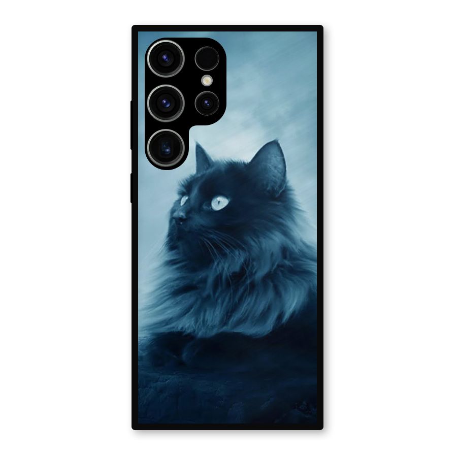 Wild Forest Cat Metal Back Case for Galaxy S23 Ultra