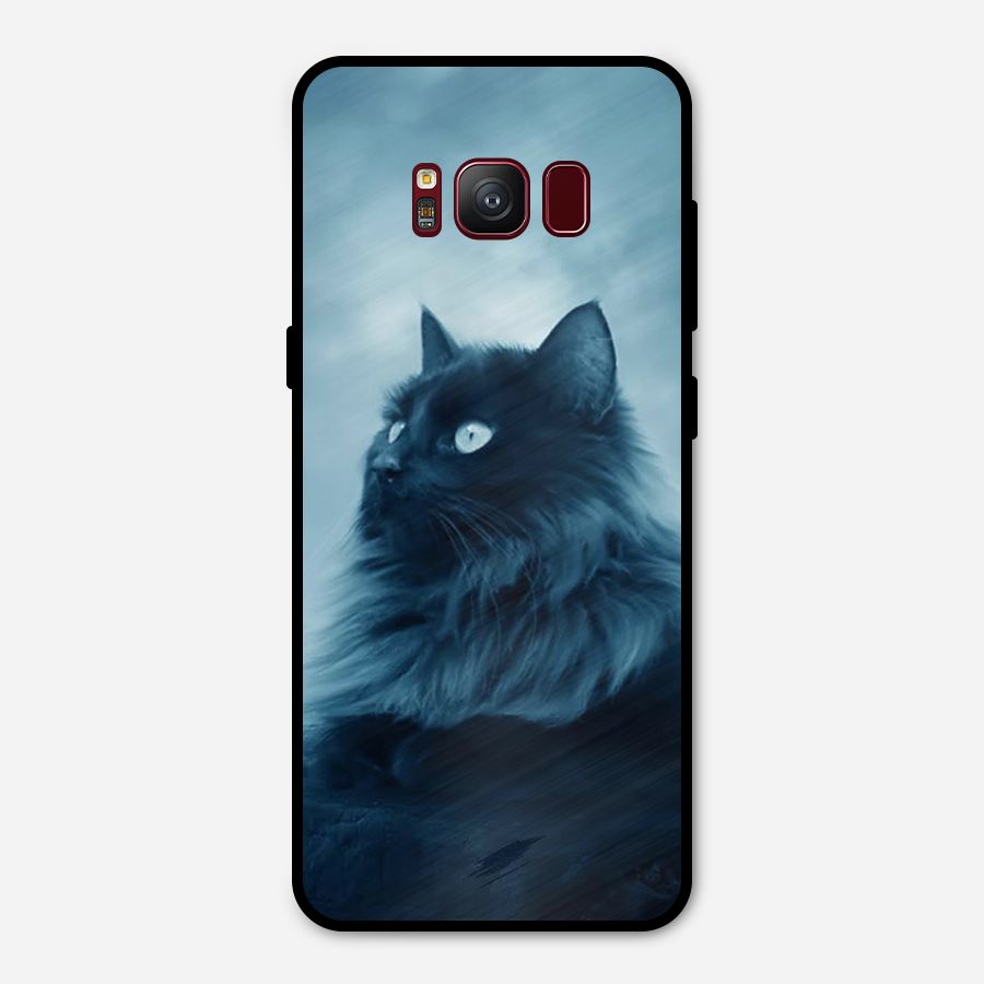 Wild Forest Cat Metal Back Case for Galaxy S8