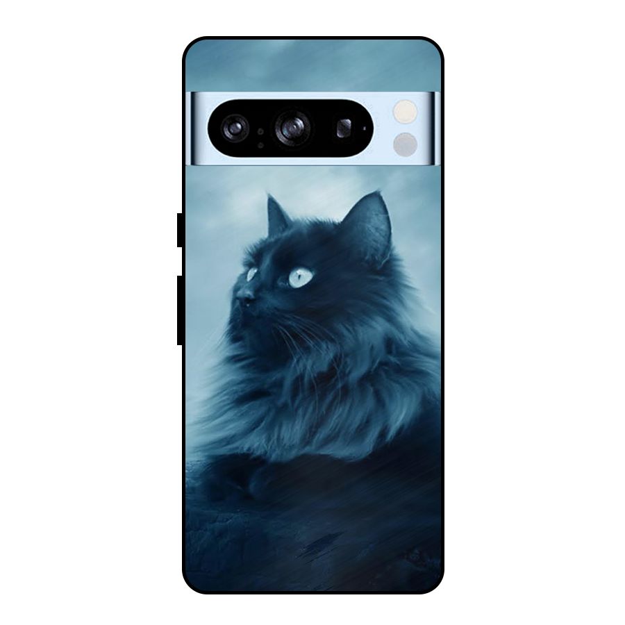 Wild Forest Cat Metal Back Case for Google Pixel 8 Pro