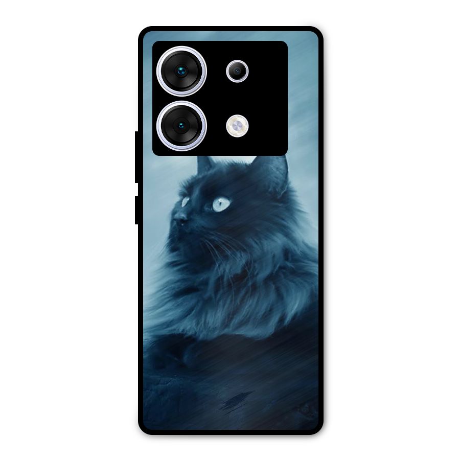 Wild Forest Cat Metal Back Case for Infinix Zero 30 5G