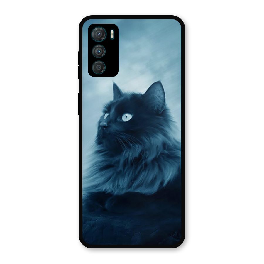 Wild Forest Cat Metal Back Case for Moto G42