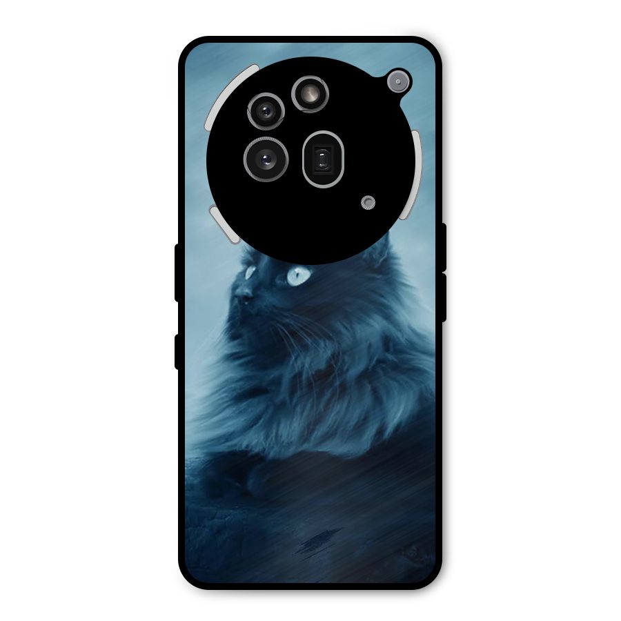 Wild Forest Cat Metal Back Case for Nothing Phone 3a Pro