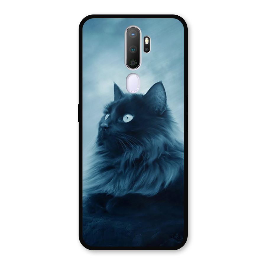 Wild Forest Cat Metal Back Case for Oppo A9 (2020)