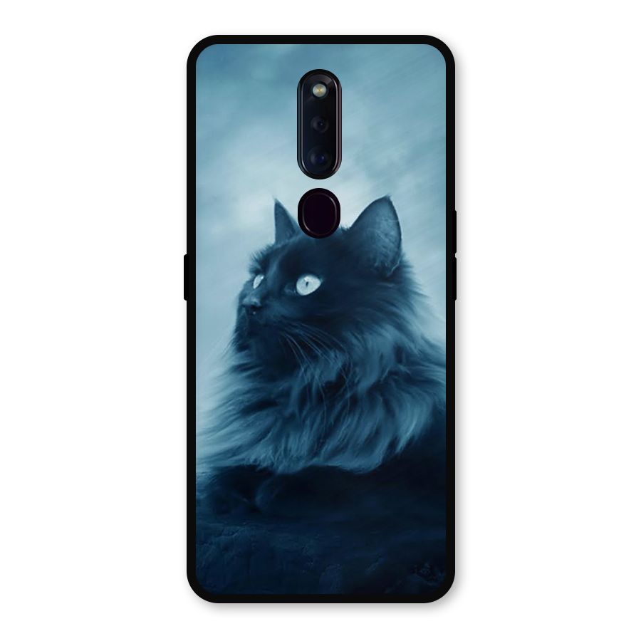 Wild Forest Cat Metal Back Case for Oppo F11 Pro