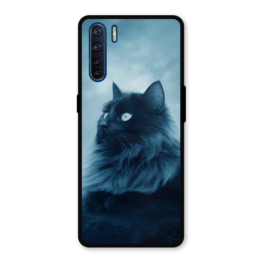 Wild Forest Cat Metal Back Case for Oppo F15