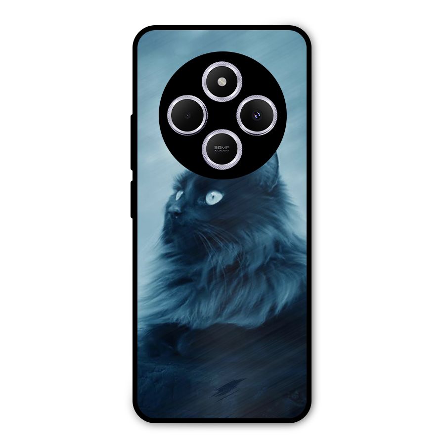 Wild Forest Cat Metal Back Case for Poco C75 5G