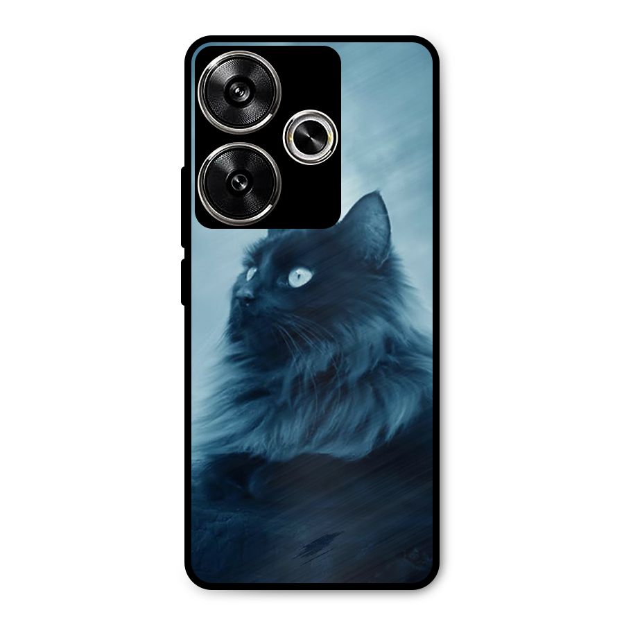 Wild Forest Cat Metal Back Case for Poco F6