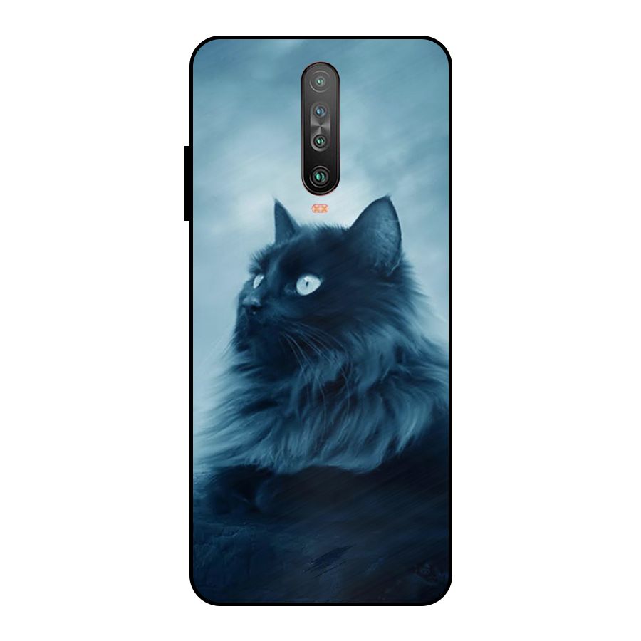 Wild Forest Cat Metal Back Case for Poco X2