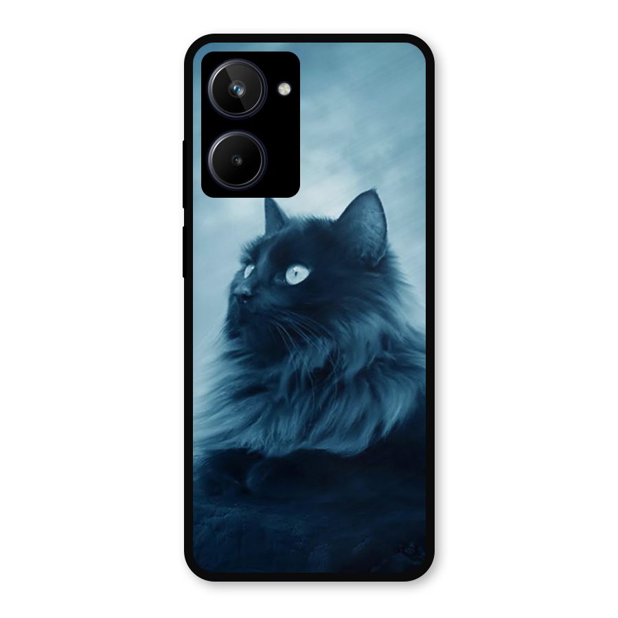 Wild Forest Cat Metal Back Case for Realme 10