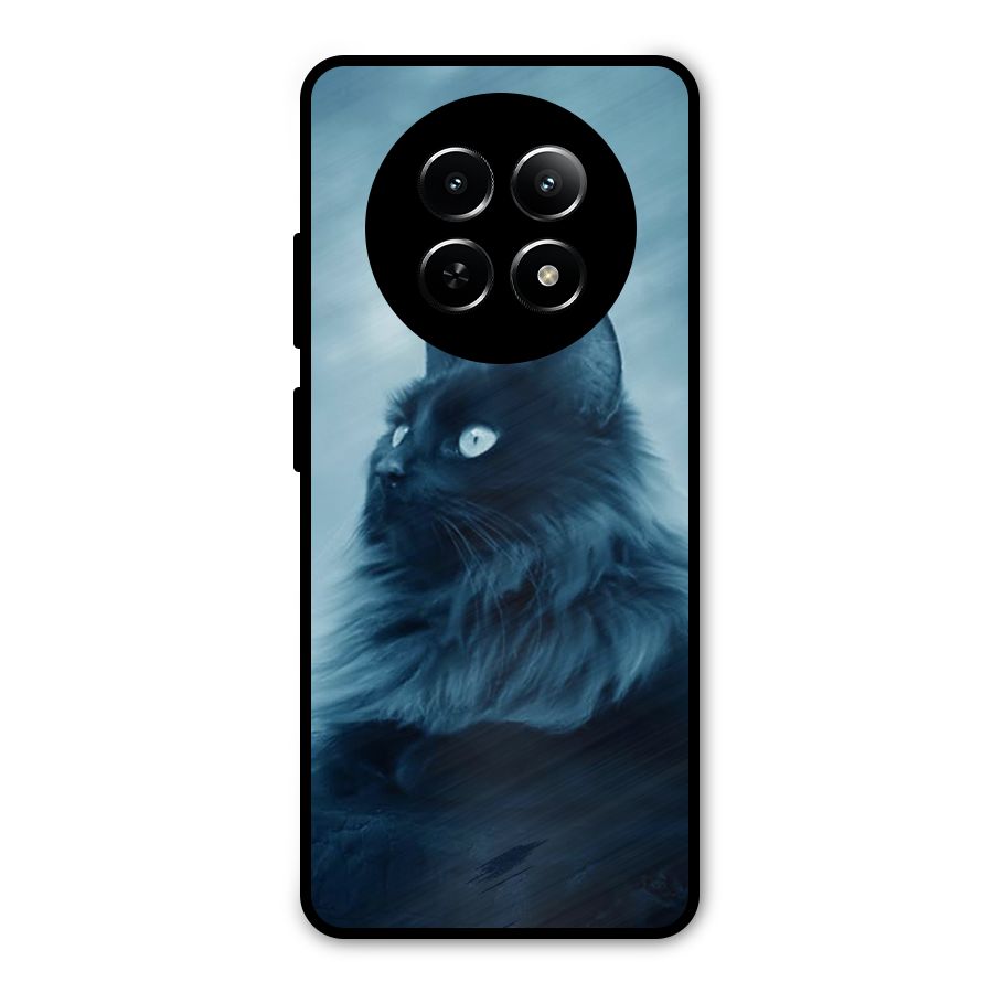 Wild Forest Cat Metal Back Case for Realme 12 5G