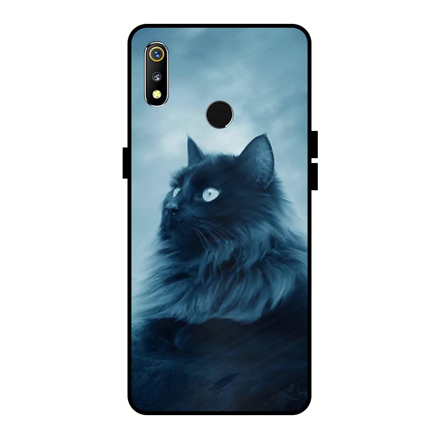 Wild Forest Cat Metal Back Case for Realme 3i
