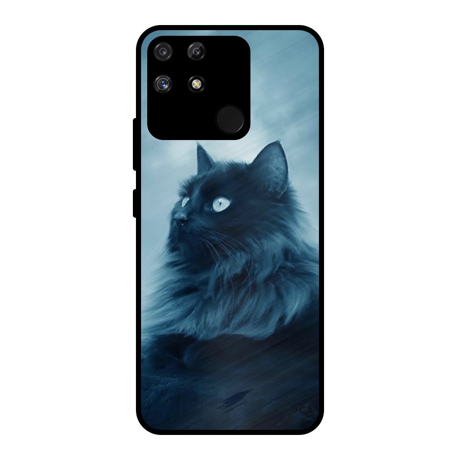 Wild Forest Cat Metal Back Case for Realme Narzo 50A