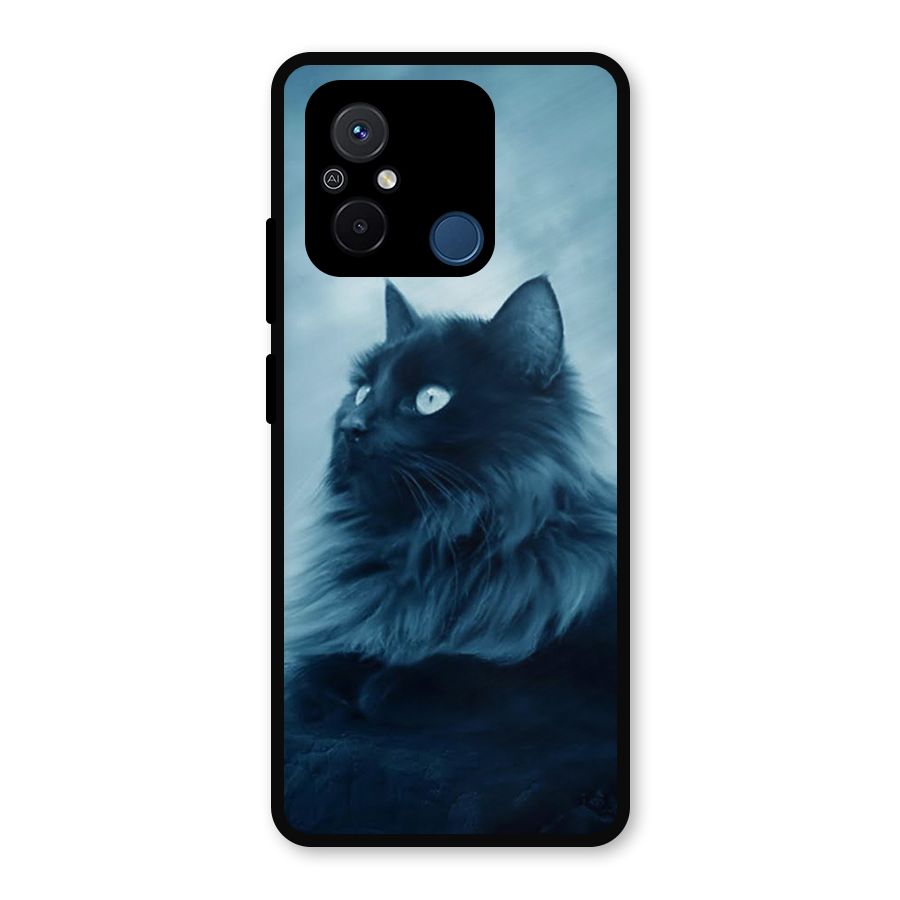 Wild Forest Cat Metal Back Case for Redmi 12C