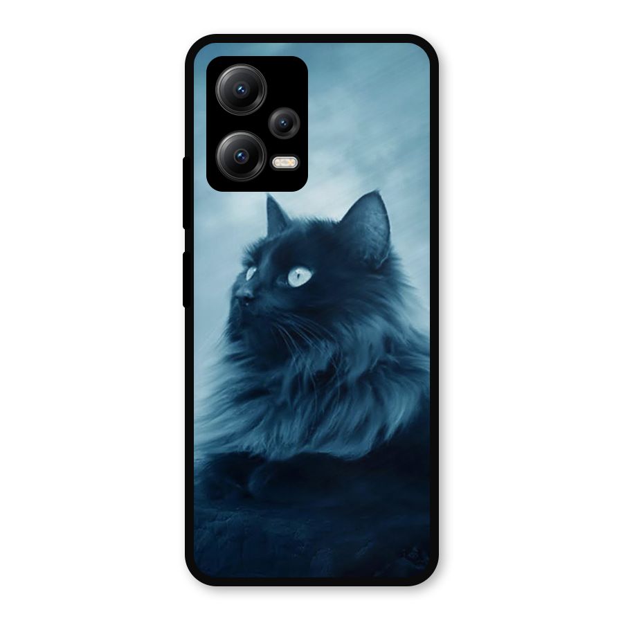 Wild Forest Cat Metal Back Case for Redmi Note 12 5G