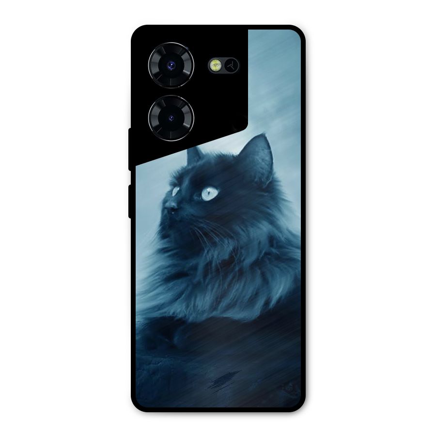 Wild Forest Cat Metal Back Case for Tecno Pova 5 Pro 5G