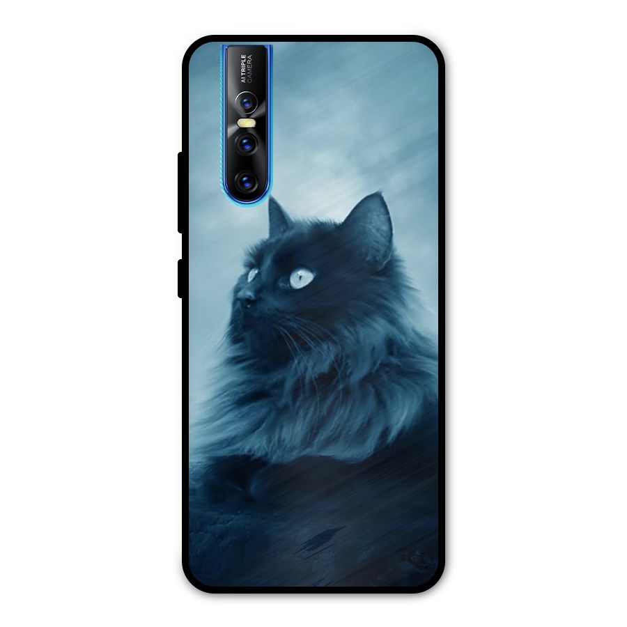 Wild Forest Cat Metal Back Case for Vivo V15 Pro