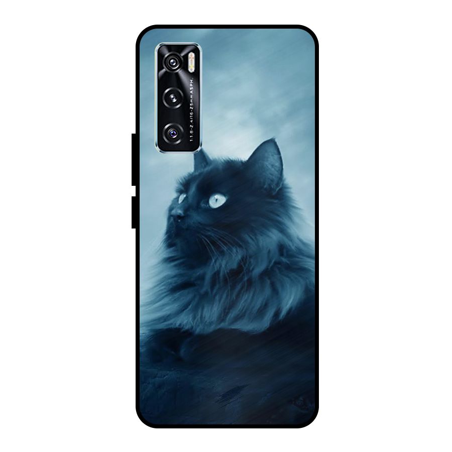 Wild Forest Cat Metal Back Case for Vivo V20 SE