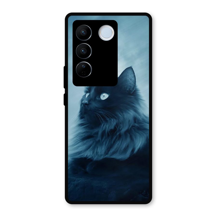 Wild Forest Cat Metal Back Case for Vivo V27