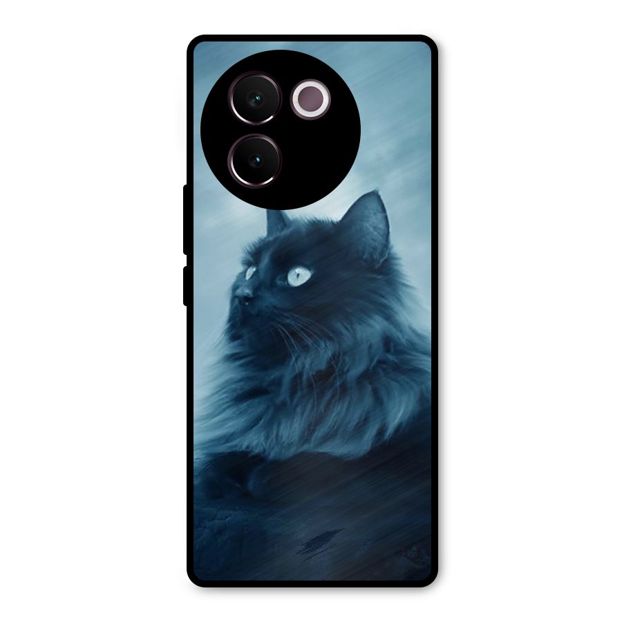 Wild Forest Cat Metal Back Case for Vivo V30e