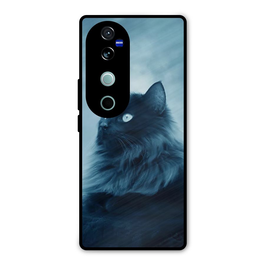 Wild Forest Cat Metal Back Case for Vivo V40