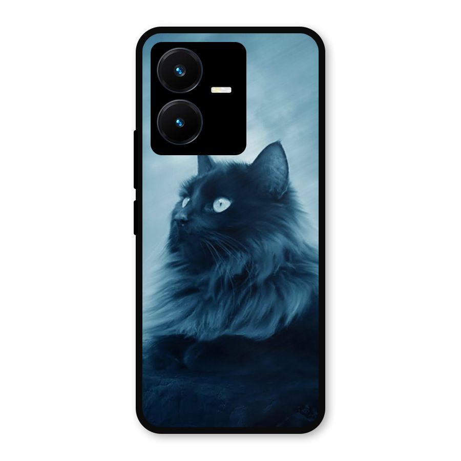 Wild Forest Cat Metal Back Case for Vivo Y22
