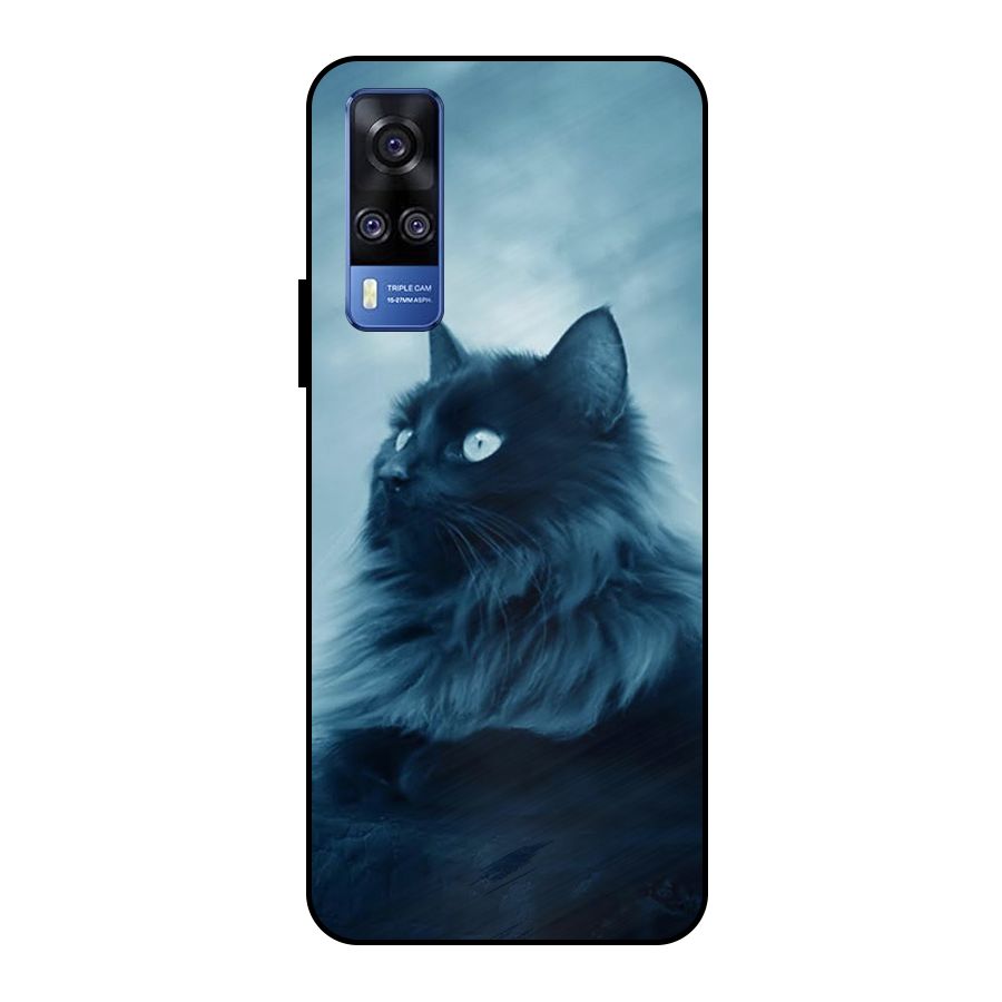 Wild Forest Cat Metal Back Case for Vivo Y51