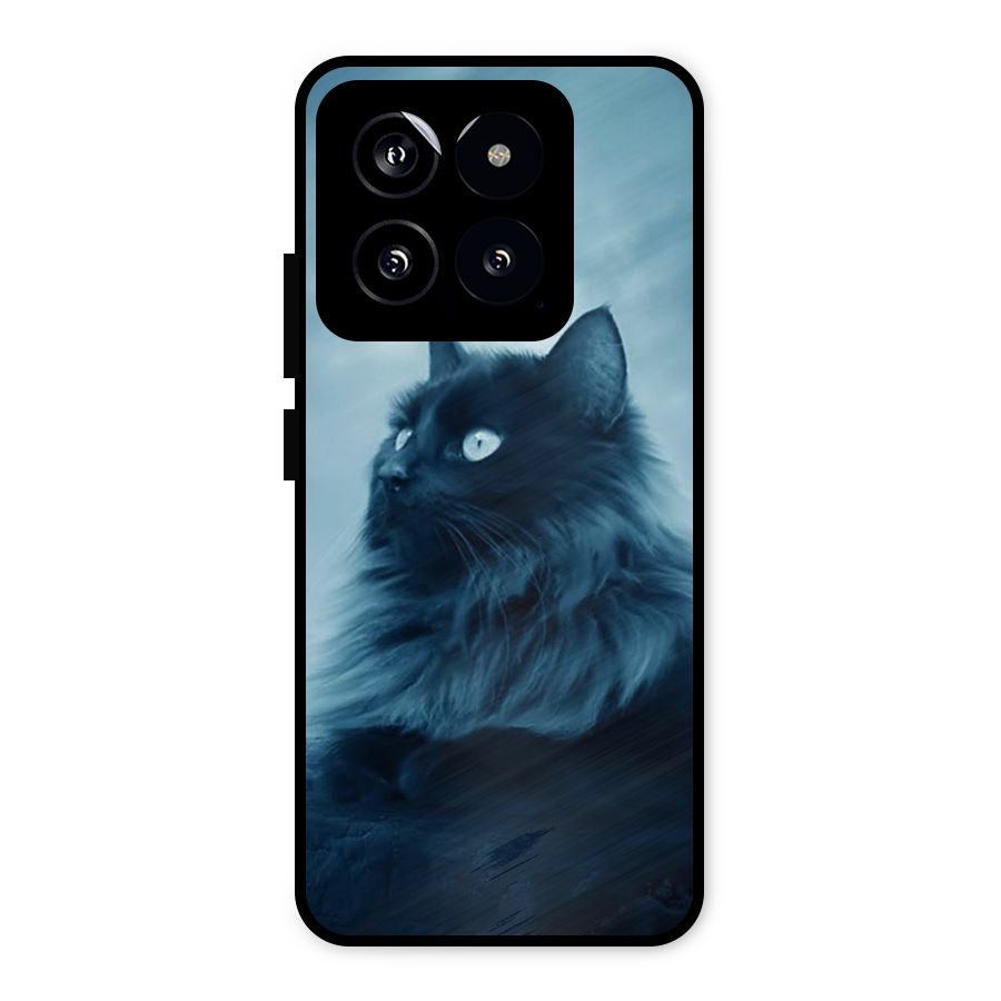 Wild Forest Cat Metal Back Case for Xiaomi 14