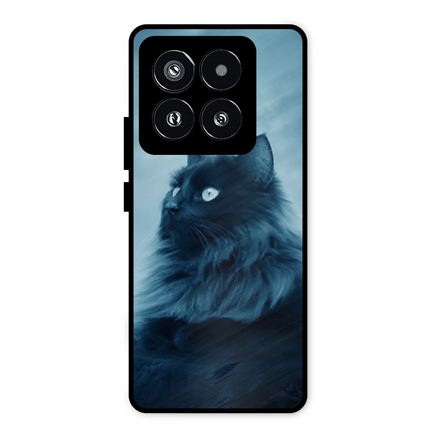 Wild Forest Cat Metal Back Case for Xiaomi 14 Pro