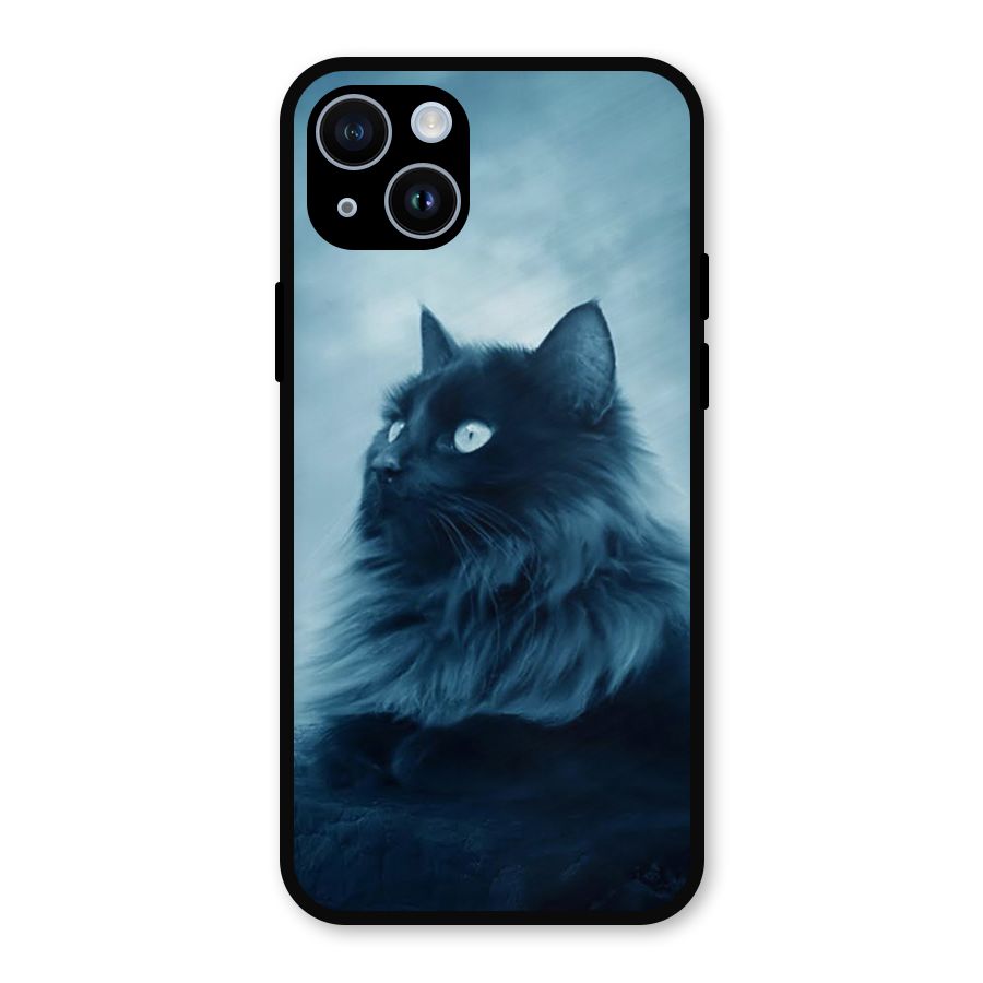 Wild Forest Cat Metal Back Case for iPhone 14