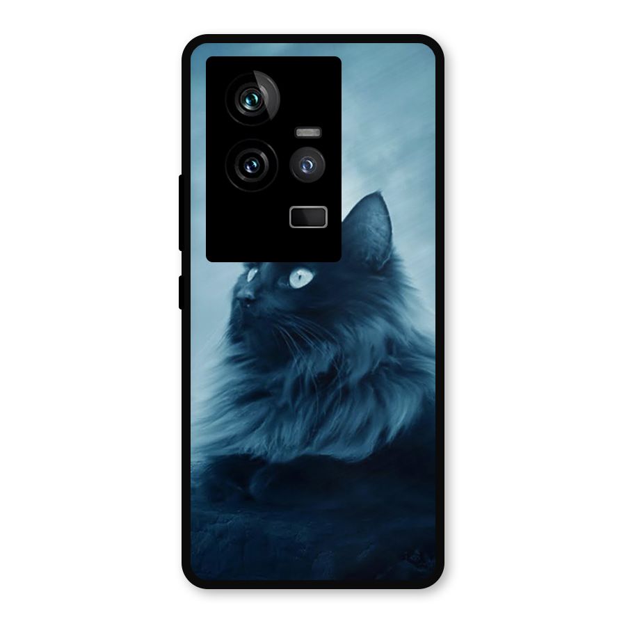 Wild Forest Cat Metal Back Case for iQOO 11 5G