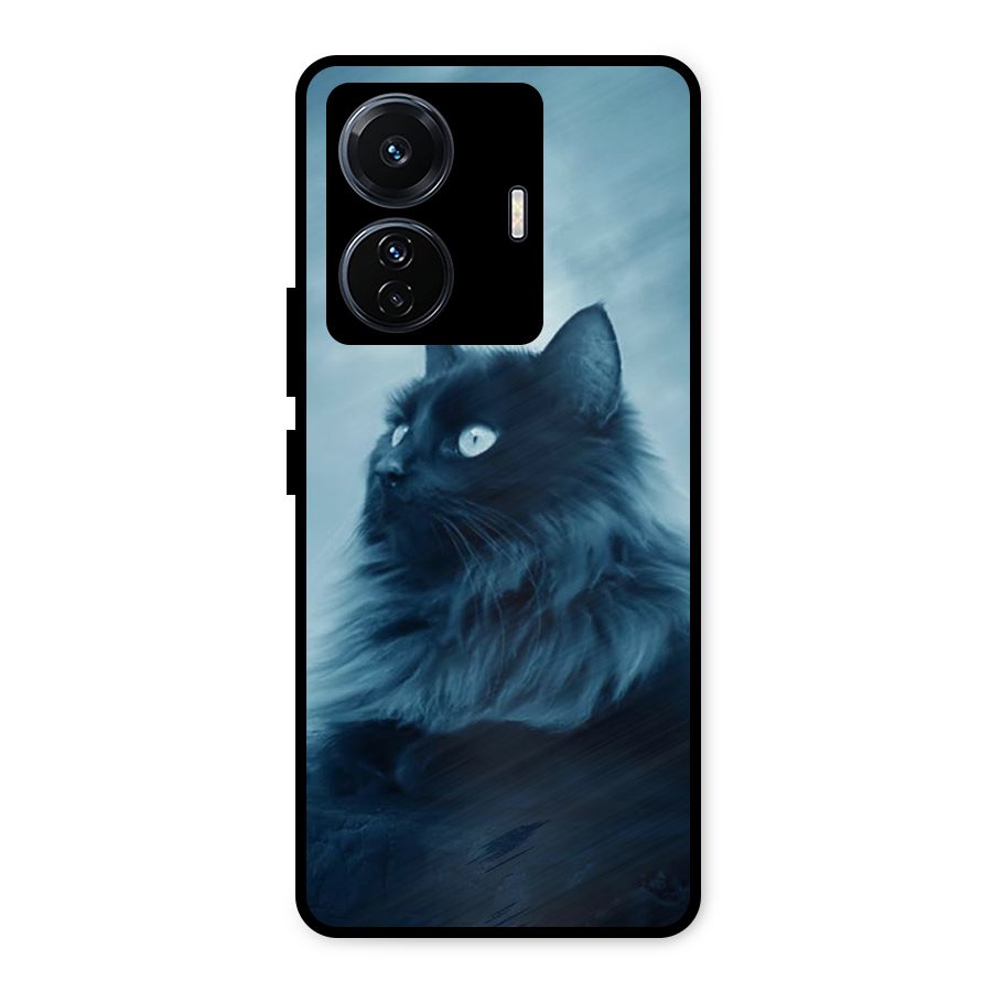 Wild Forest Cat Metal Back Case for iQOO Z6