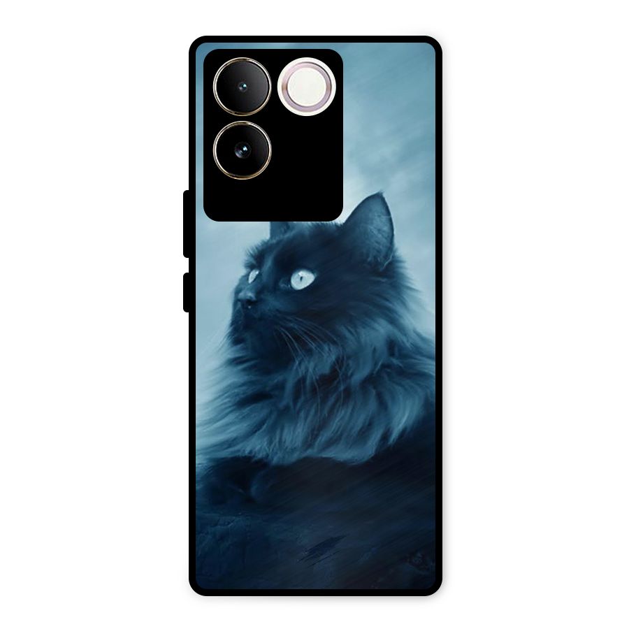 Wild Forest Cat Metal Back Case for iQOO Z7 Pro