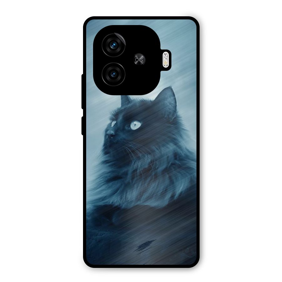Wild Forest Cat Metal Back Case for iQOO Z9 Turbo