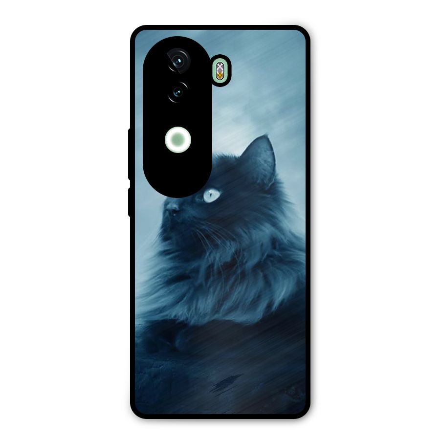 Wild Forest Cat Metal Back Case for iQOO Z9s