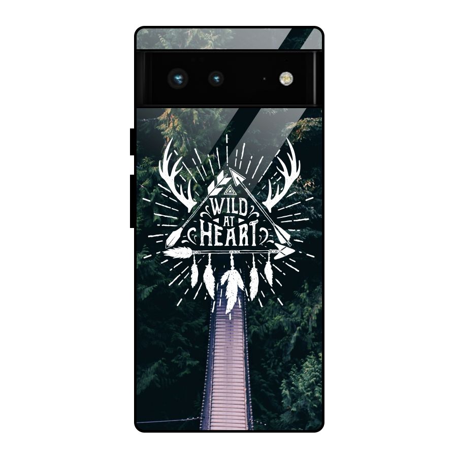 Wild Heart Glass Back Case for Google Pixel 6