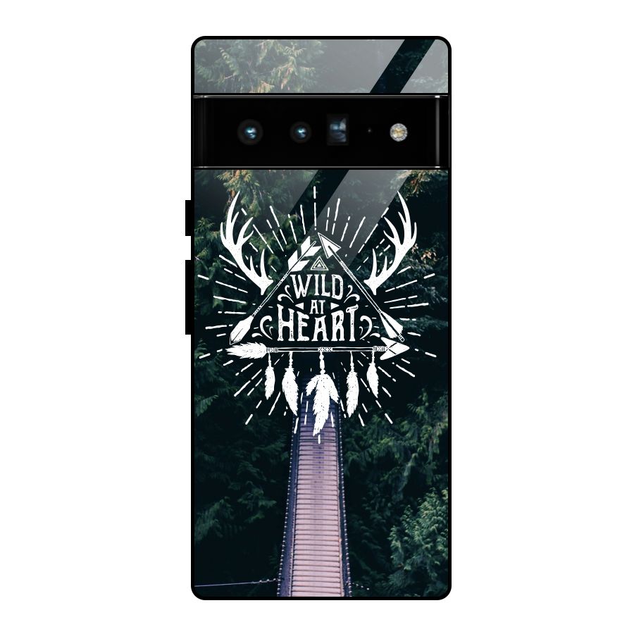 Wild Heart Glass Back Case for Google Pixel 6 Pro