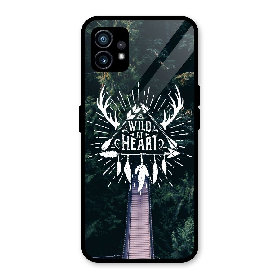 Wild Heart Glass Back Case for Nothing Phone 1