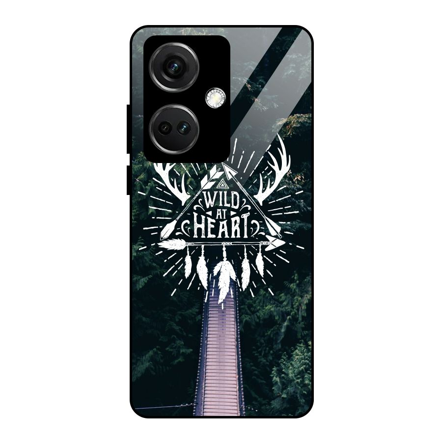 Wild Heart Glass Back Case for OnePlus Nord CE 3 5G