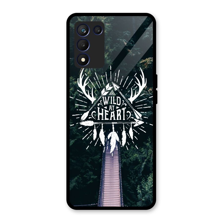 Wild Heart Glass Back Case for Realme 9 5G Speed