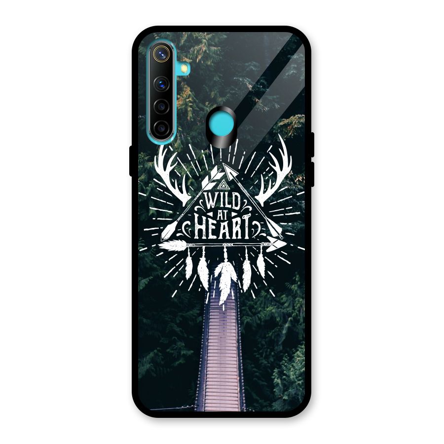 Wild Heart Glass Back Case for Realme Narzo 10