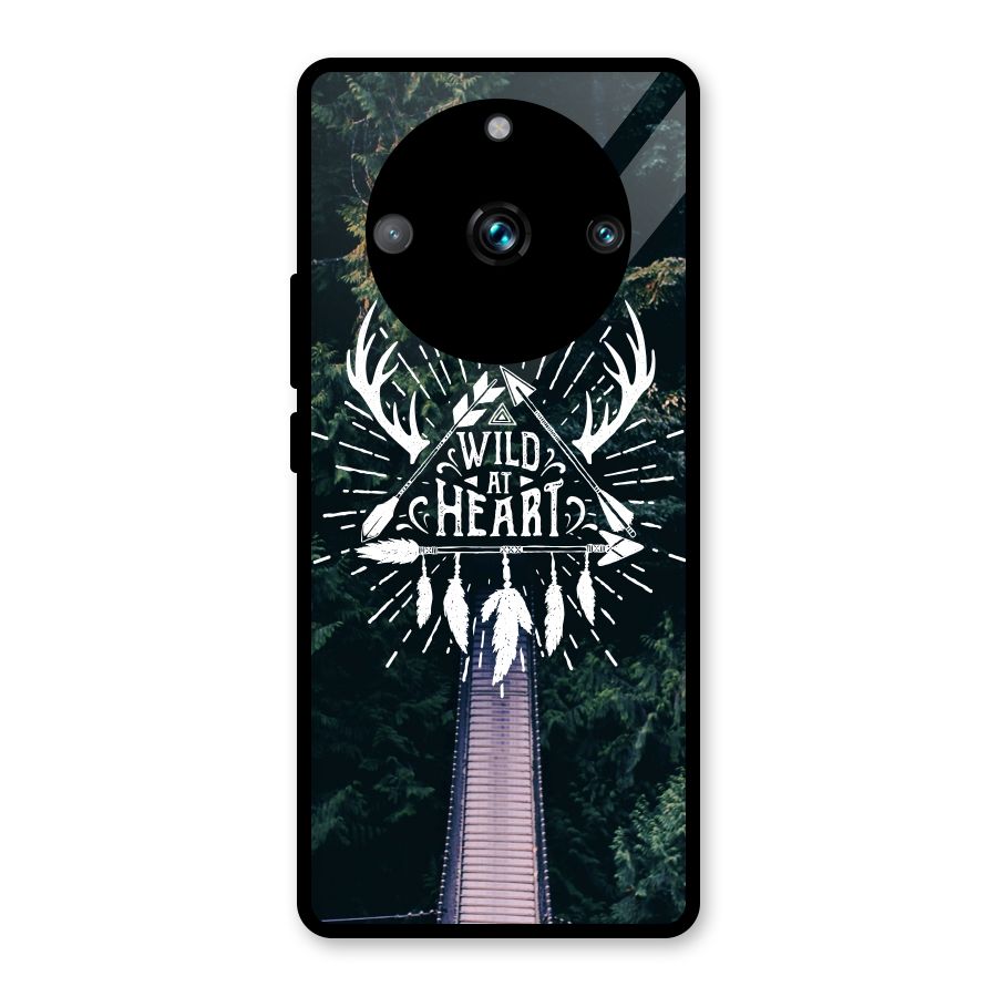 Wild Heart Glass Back Case for Realme Narzo 60 Pro