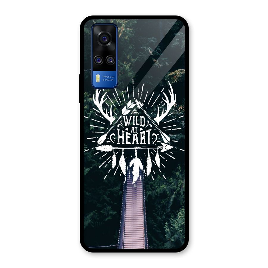 Wild Heart Glass Back Case for Vivo Y31