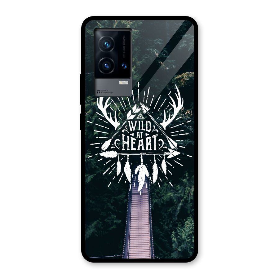 Wild Heart Glass Back Case for iQOO 9 5G