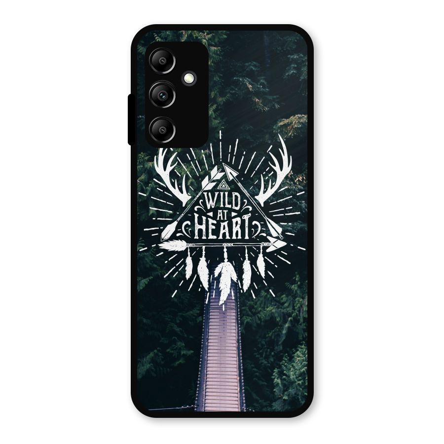 Wild Heart Metal Back Case for Galaxy A14 5G