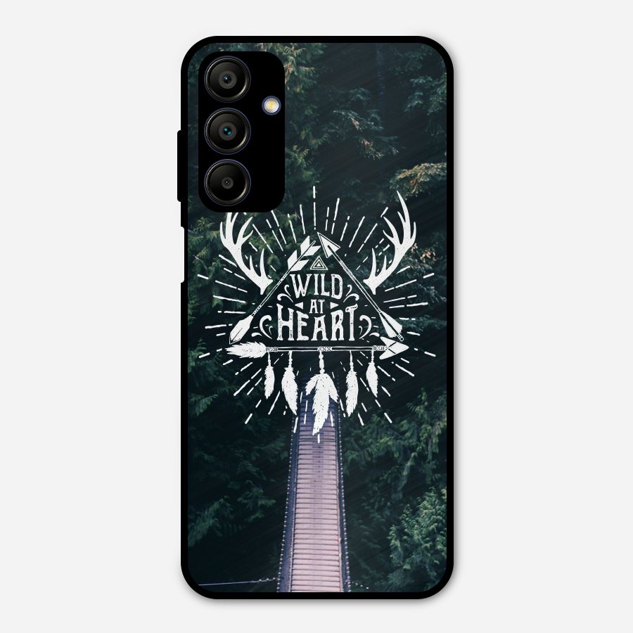 Wild Heart Metal Back Case for Galaxy A15 5G