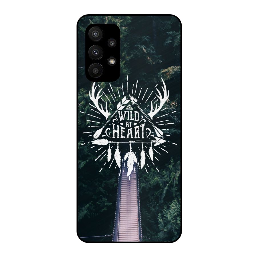 Wild Heart Metal Back Case for Galaxy A23