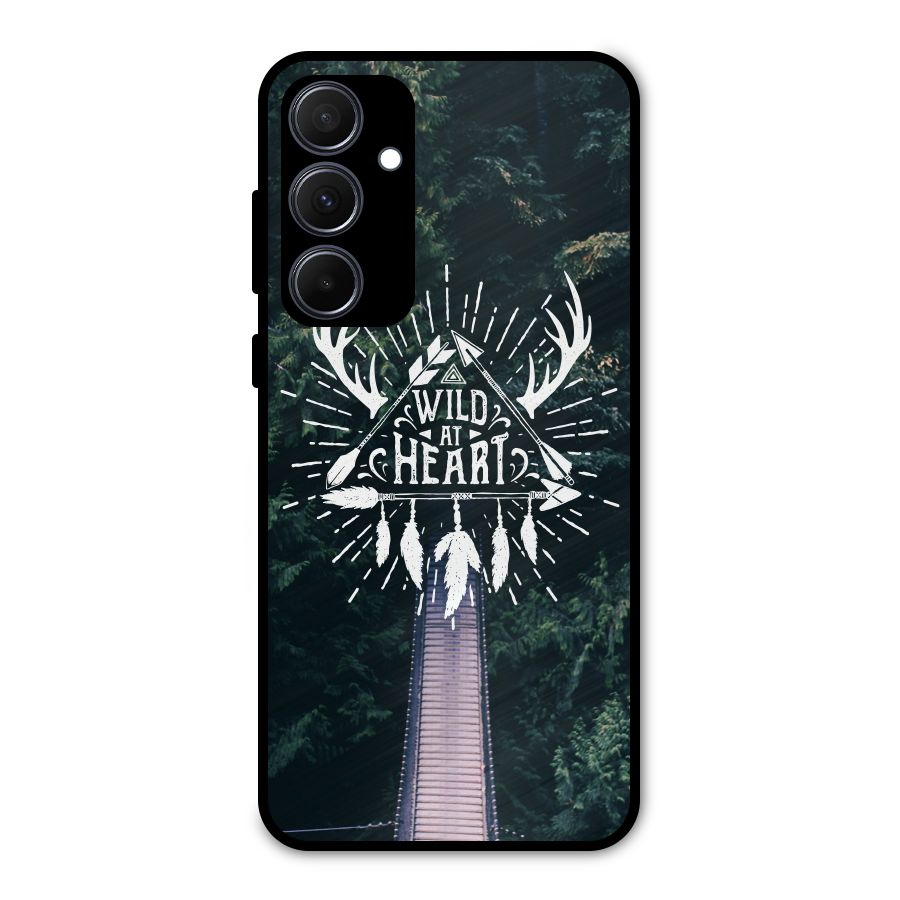 Wild Heart Metal Back Case for Galaxy A35