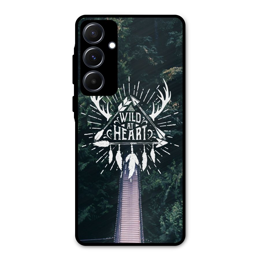 Wild Heart Metal Back Case for Galaxy A55