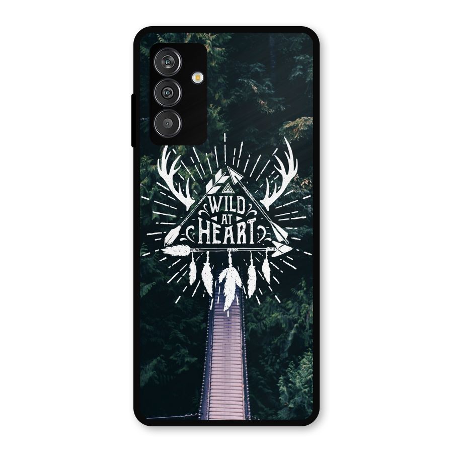 Wild Heart Metal Back Case for Galaxy F13
