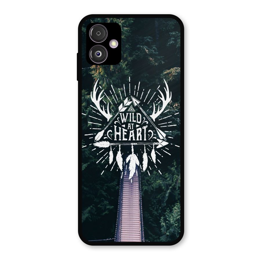 Wild Heart Metal Back Case for Galaxy F14
